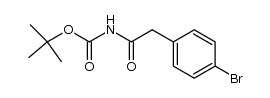 tert-butyl (2-(4-bromophenyl)acetyl)carbamate Structure