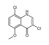 3,8-Dichloro-4-hydroxy-5-methoxyquinoline结构式