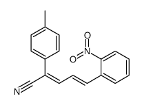 5-(2-Nitrophenyl)-2-(4-methylphenyl)-2,4-pentadienenitrile Structure