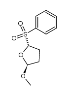 trans-2-(benzenesulphonyl)tetrahydro-5-methoxyfuran Structure