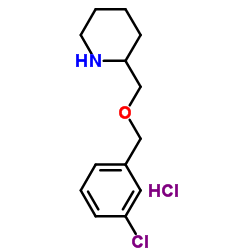 2-{[(3-Chlorobenzyl)oxy]methyl}piperidine hydrochloride (1:1)图片