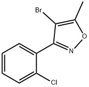 4-溴-3-(2-氯苯基)-5-甲基异噁唑结构式