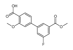 4-(3-fluoro-5-methoxycarbonylphenyl)-2-methoxybenzoic acid结构式