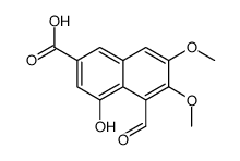 5-formyl-4-hydroxy-6,7-dimethoxynaphthalene-2-carboxylic acid结构式