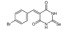 5-(4-bromophenylmethylene)-2-selenobarbituric acid Structure