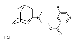 2-[1-adamantyl(methyl)amino]ethyl 5-bromopyridine-3-carboxylate,hydrochloride结构式