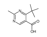 4-tert-butyl-2-methylpyrimidine-5-carboxylic acid Structure