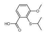 2-(isopropylthio)-3-methoxybenzoic acid结构式