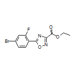 Ethyl 5-(4-Bromo-2-fluorophenyl)-1,2,4-oxadiazole-3-carboxylate Structure