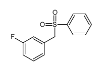 1-(benzenesulfonylmethyl)-3-fluorobenzene structure