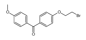 [4-(2-bromoethoxy)phenyl]-(4-methoxyphenyl)methanone Structure