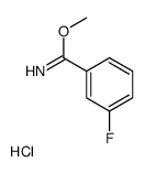 methyl 3-fluorobenzenecarboximidate,hydrochloride结构式