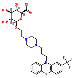 Fluphenazine b-D-Glucuronide structure