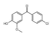 4'-chloro-4-hydroxy-3-methoxybenzophenone结构式