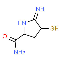 2H-Pyrrole-2-carboxamide,5-amino-3,4-dihydro-4-mercapto-(9CI)结构式