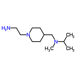 N-{[1-(2-Aminoethyl)-4-piperidinyl]methyl}-N-methyl-2-propanamine结构式