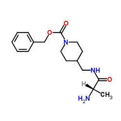 Benzyl 4-[(alanylamino)methyl]-1-piperidinecarboxylate Structure