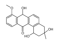 1,3,7-trihydroxy-8-methoxy-3-methyl-1,2,4,7-tetrahydrobenzo[a]anthracen-12-one Structure