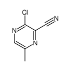 3-氯-6-甲基吡嗪-2-甲腈结构式