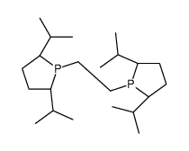 1,2-双((2R,5R)-2,5-二异丙基磷杂环戊烷-1-基)乙烷结构式