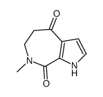 7-methyl-5,6-dihydro-1H-pyrrolo[2,3-c]azepine-4,8-dione结构式