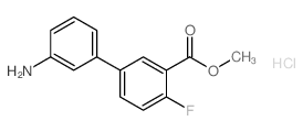 METHYL 3'-AMINO-4-FLUORO-[1,1'-BIPHENYL]-3-CARBOXYLATE HYDROCHLORIDE Structure