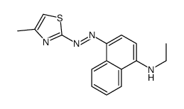 N-ethyl-4-[(4-methyl-1,3-thiazol-2-yl)diazenyl]naphthalen-1-amine结构式