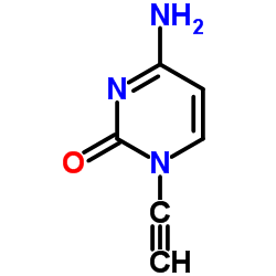 2(1H)-Pyrimidinone,4-amino-1-ethynyl- Structure