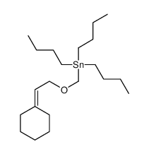 tributyl ((2-cyclohexylideneethoxy)methyl)stannane Structure