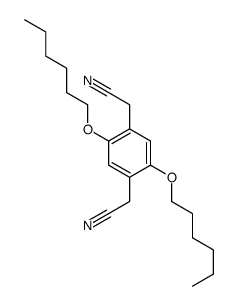 2-[4-(cyanomethyl)-2,5-dihexoxyphenyl]acetonitrile structure