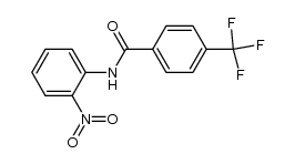 N-(2-nitrophenyl)-4-trifluoromethylbenzamide结构式