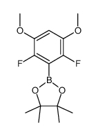 2-(2,6-difluoro-3,5-dimethoxyphenyl)-4,4,5,5-tetramethyl-1,3,2-dioxaborolane structure