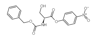 N-(Benzyloxycarbonyl)-L-serine 4-nitrophenyl ester结构式