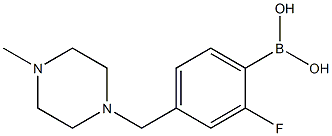 (2-fluoro-4-((4-Methylpiperazin-1-yl)Methyl)phenyl)boronic acid Structure