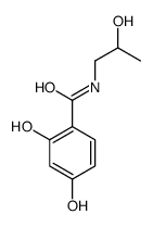 Benzamide, 2,4-dihydroxy-N-(2-hydroxypropyl)- (9CI)结构式