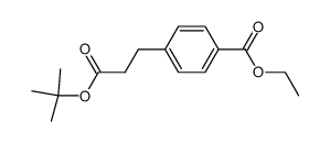 Benzenepropanoic acid, 4-(ethoxycarbonyl)-, 1,1-dimethylethyl ester (9CI)结构式