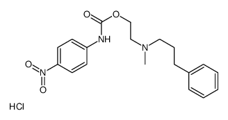 methyl-[2-[(4-nitrophenyl)carbamoyloxy]ethyl]-(3-phenylpropyl)azanium,chloride结构式