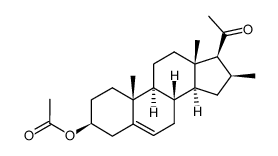 16BETA-METHYLPREGNENOLONE ACETATE structure