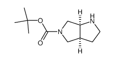顺式-5-Boc-六氢吡咯并[3,4-b]吡咯结构式
