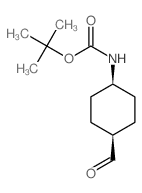 顺-4-(BOC-氨基)环己基甲醛结构式