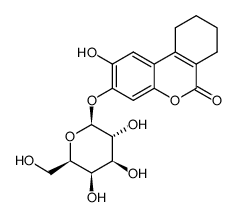 3,4-cyclohexenoesculetin-β-d-galactopyranoside Structure