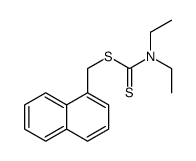 naphthalen-1-ylmethyl N,N-diethylcarbamodithioate Structure