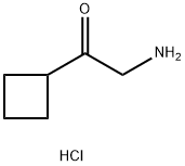 2-氨基-1-环丁基乙-1-酮盐酸盐结构式