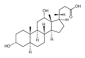 (3a,5a,12a)-3,12-dihydroxy-Cholan-24-oic acid Structure