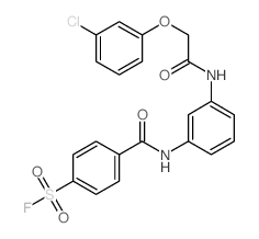 4-[[3-[[2-(3-chlorophenoxy)acetyl]amino]phenyl]carbamoyl]benzenesulfonyl fluoride picture