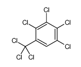 1,2,3,4-tetrachloro-5-(trichloromethyl)benzene结构式