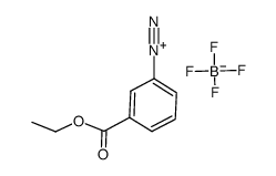 3-ethoxycarbonylbenzenediazonium tetrafluoroborate结构式