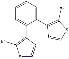 2-bromo-3-(2-(2-bromothiophen-3-yl)phenyl)thiophene结构式