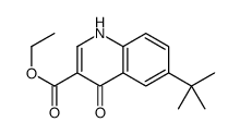 6-(叔丁基)-4-羟基喹啉-3-羧酸乙酯结构式