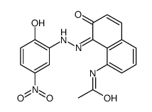 N-[7-hydroxy-8-[(2-hydroxy-5-nitrophenyl)azo]-1-naphthyl]acetamide结构式